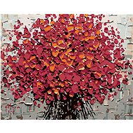 Diamondi - RED FLOWERS, 40x50 cm, without frame and without canvas shut off - Diamond Painting