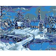 Diamondi - Frozen Line, 40x50 cm, stretched canvas on frame - Diamond Painting