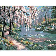 Diamondi - Diamond painting - ROSE TREE OVER THE RIVER - Diamond Painting
