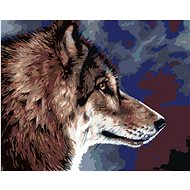 Diamondi - HEAD OF A WOLF, 40x50 cm, without frame and without canvas shut off - Diamond Painting