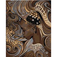 Diamondi - AFRICAN DOMESTIC GIRL, 40x50 cm, without frame and without canvas shut off - Diamond Painting