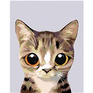 Diamondi - Diamond painting - EYED MOURED CAT, 40x50 cm, without frame and without canvas shut off - Diamond Painting