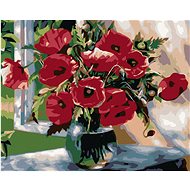Diamondi - WOLVES IN GLASS VASE, 40x50 cm, without frame and without canvas shut off - Diamond Painting