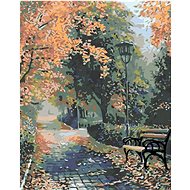 Diamondi - PARK IN NOVEMBER, 40x50 cm, unframed and without canvas - Diamond Painting