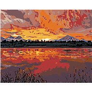 Diamondi - BEAUTIFUL SUNSET, 40x50 cm, stretched canvas on frame - Diamond Painting