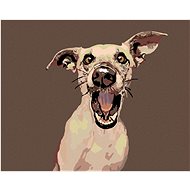 Diamondi - SURPRISED DOG, 40x50 cm, without frame and without canvas shut off - Diamond Painting