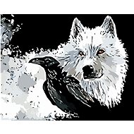 Diamondi - DOG AND HAVRAN, 40x50 cm, without frame and without canvas shut off - Diamond Painting