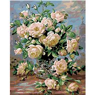 Diamondi - Diamond painting - WHITE ROSES - Diamond Painting