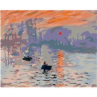 Diamondi - SUNRISE (C. MONET), 40x50 cm, unframed and without canvas - Diamond Painting