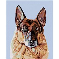 Diamondi - LOOKING GERMAN SHEEP, 40x50 cm, without frame and without canvas shut off - Diamond Painting