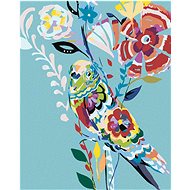Diamondi - DADDY AND PAINTED FLOWERS, 40x50 cm, stretched canvas on frame - Diamond Painting