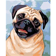 Diamondi - BROWN MOPS, 40x50 cm, without frame and without canvas shut off - Diamond Painting