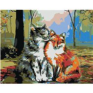 Diamondi - Diamond painting - Cat with a fox - Diamond Painting
