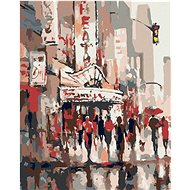 Diamondi - PEOPLE AT THE THEATRE, 40x50 cm, stretched canvas on frame - Diamond Painting