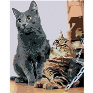 Diamondi - Diamond painting - WAITING CATS - Diamond Painting