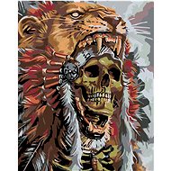 Diamondi - Skull of a Captain, 40x50 cm, stretched canvas on frame - Diamond Painting