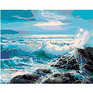 Diamondi - Diamond painting - DIVORCED SEAS, 40x50 cm, without frame and without canvas shut off - Diamond Painting