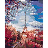Diamondi - STROM ALEJ K EIFFELOVCE, 40x50 cm, stretched canvas on frame - Diamond Painting
