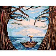 Diamondi - Diamond painting - FACE BETWEEN THE TREES - Diamond Painting