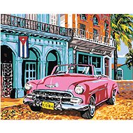 Diamondi - OLD AMERICA IN CUBA, 40x50 cm, stretched canvas on frame - Diamond Painting