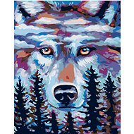 Diamondi - WOLF FOREST WATCH, 40x50 cm, without frame and without canvas shut off - Diamond Painting
