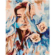 Diamondi - PINK WOMAN, 40x50 cm, without frame and without canvas shut off - Diamond Painting