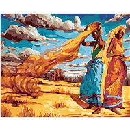 Diamondi - AFRICAN WOMEN, 40x50 cm, unframed and without canvas - Diamond Painting