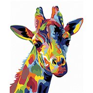 Diamondi - colourFUL Jiraffe, 40x50 cm, off canvas on frame - Diamond Painting