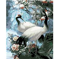 Diamondi - WHITE HORSE, 40x50 cm, stretched canvas on frame - Diamond Painting