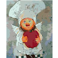 Diamondi - COOK WITH PUMPKINS, 40x50 cm, stretched canvas on frame - Diamond Painting