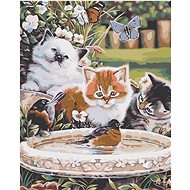 Diamondi - CATS AND DOGS, 40x50 cm, off canvas on frame - Diamond Painting