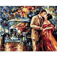 Diamondi - A POLIBEK IN FRONT OF A CAR, 40x50 cm, off canvas on frame - Diamond Painting