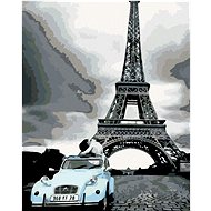 Diamondi - Diamond painting - EIFFELO with blue car - Diamond Painting