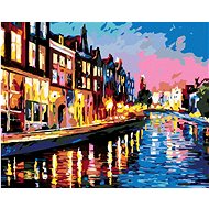 Diamondi - NIGHT IN VENICE, 40x50 cm, stretched canvas on frame - Diamond Painting