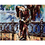 Diamondi - PASSIONATE COUPLE IN BLACK, 40x50 cm, without frame and without canvas shut off - Diamond Painting