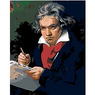Diamondi - LUDWIG VAN BEETHOVEN, 40x50 cm, stretched canvas on frame - Diamond Painting