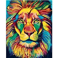 Diamondi - Diamond painting - PAINTED LION, 40x50 cm, without frame and without canvas shut off - Diamond Painting