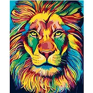 Diamondi - Diamond Painting - Painted Lion, 40x50 cm, Off canvas on frame - Diamond Painting