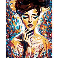 Diamondi - WOMAN IN COLOURS, 40x50 cm, stretched canvas on frame - Diamond Painting