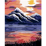 Diamondi - WEST OF THE SUN OVER THE MOUNTAINS, 40x50 cm, stretched canvas on frame - Diamond Painting