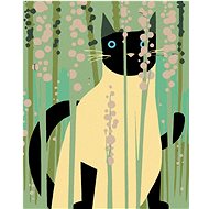 Diamondi - CAT BETWEEN THE STONES, 40x50 cm, without frame and without canvas shut off - Diamond Painting