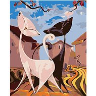 Diamondi - CATS ON THE WALK THROUGH THE CITY, 40x50 cm, stretched canvas on frame - Diamond Painting