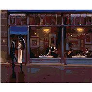 Diamondi - IN THE NIGHT BEFORE THE RESTAURANT, 40x50 cm, stretched canvas on frame - Diamond Painting