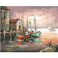Diamondi - BOATS IN THE OLD THEATRE, 40x50 cm, without frame and without canvas shut off - Diamond Painting