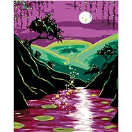 Diamondi - NIGHT NATURE AND FULLNESS, 40x50 cm, without frame and without canvas shut off - Diamond Painting