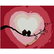 Diamondi - HEART AND HEARTLETS, 40x50 cm, without frame and without shutting off the canvas - Diamond Painting