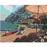Diamondi - PRAMICE ON THE BEACH, 40x50 cm, unframed and without canvas - Diamond Painting
