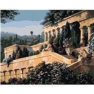 Diamondi - ARCHITECTURE IN THE GARDEN, 40x50 cm, stretched canvas on frame - Diamond Painting