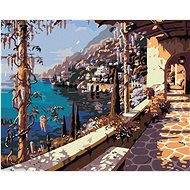 Diamondi - A WALK OVER THE BEACH, 40x50 cm, stretched canvas on frame - Diamond Painting