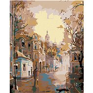 Diamondi - MORNING CITY, 40x50 cm, stretched canvas on frame - Diamond Painting